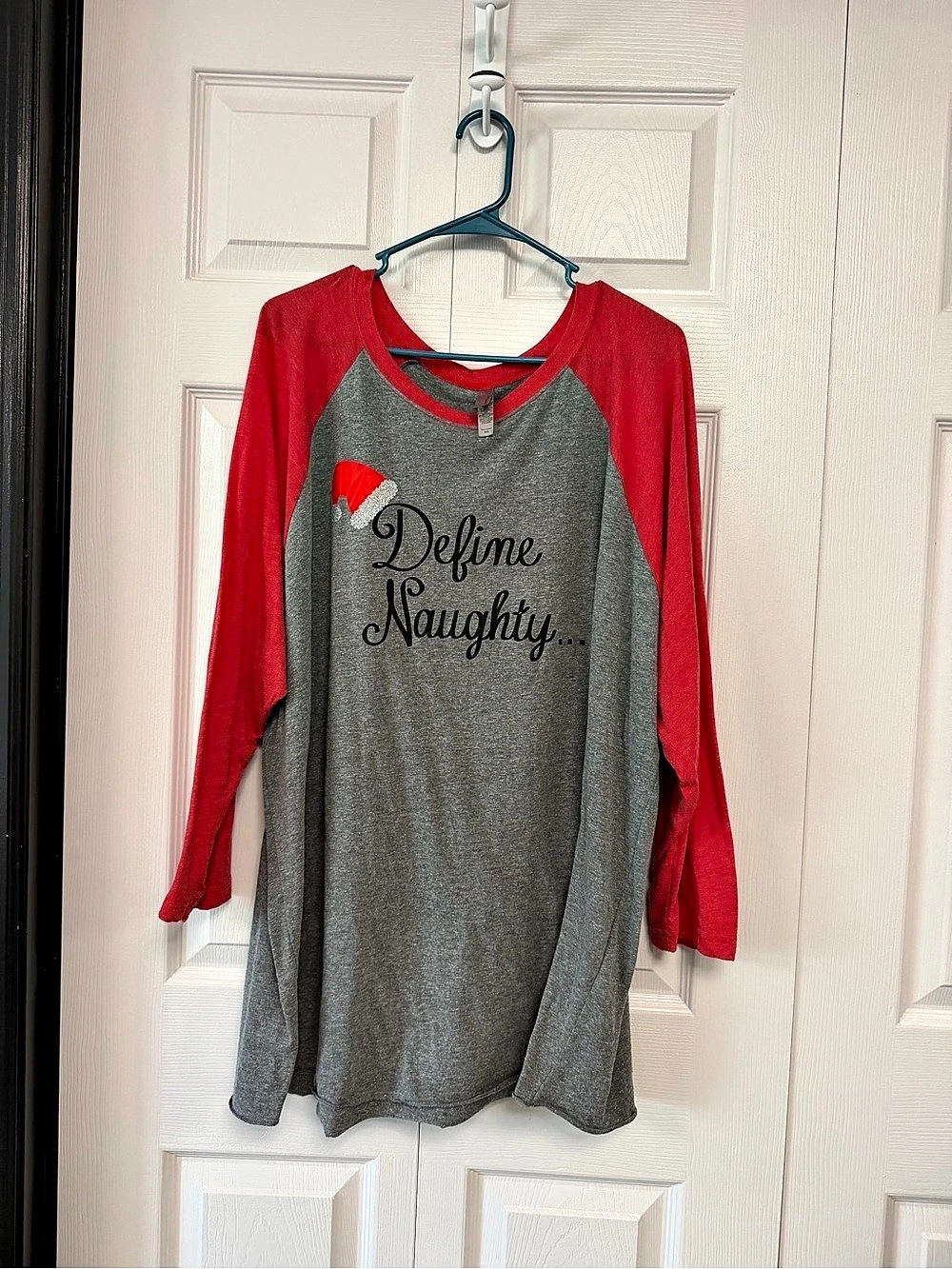 Women’s Next Level “Define Naughty…” Long Sleeve Tee